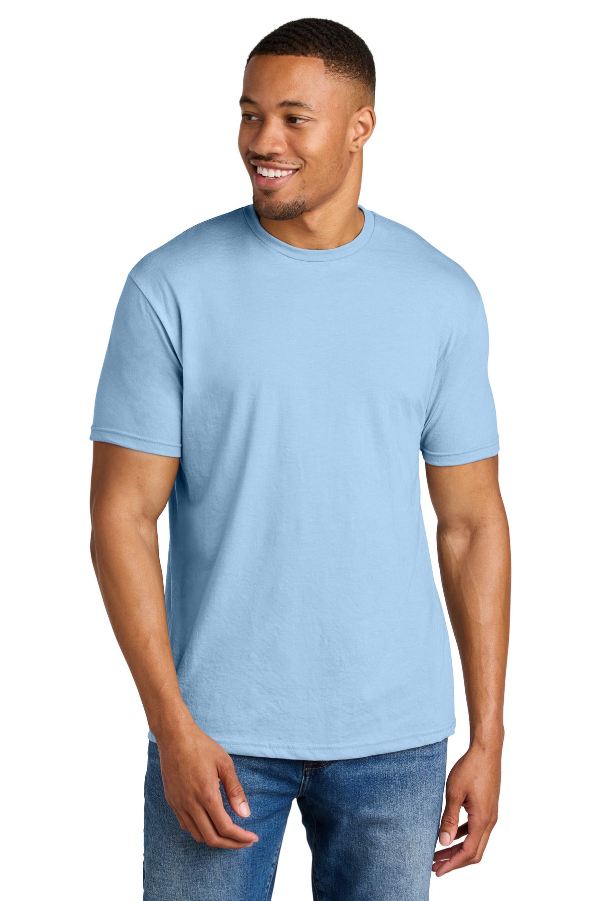 Custom Embroidered or DTF Printed - Gildan ®  Softstyle ®  CVC Tee 64000CVC