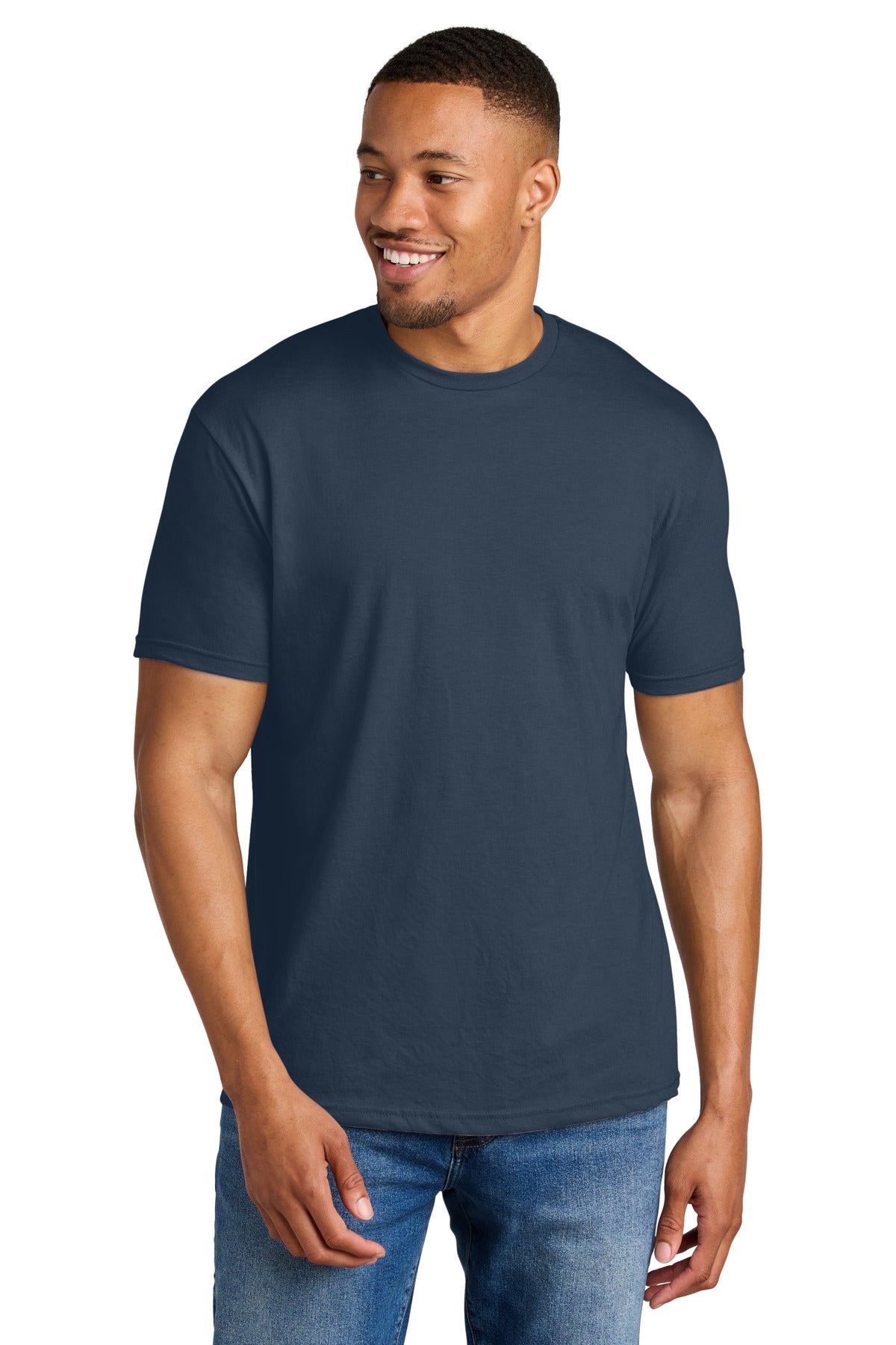 Custom Embroidered or DTF Printed - Gildan ®  Softstyle ®  CVC Tee 64000CVC