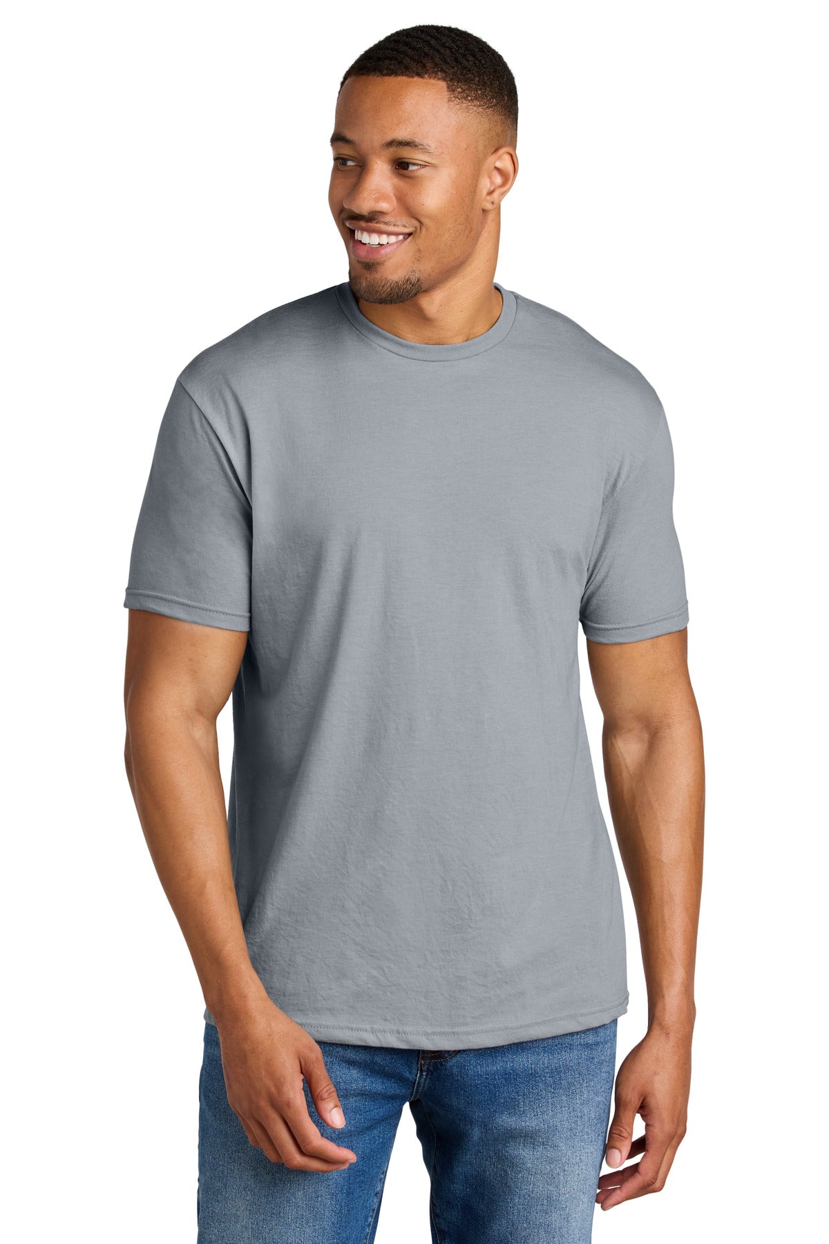 Custom Embroidered or DTF Printed - Gildan ®  Softstyle ®  CVC Tee 64000CVC