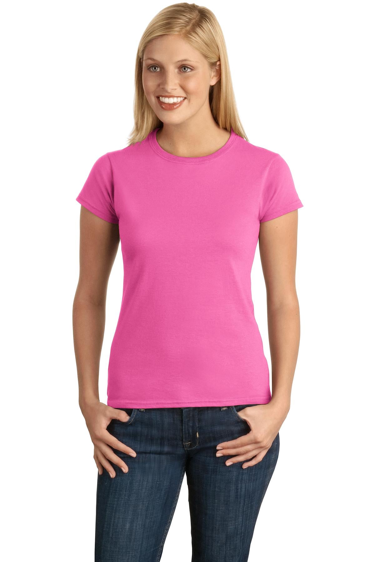 Custom Embroidered - Gildan Softstyle® Ladies T-Shirt. 64000L