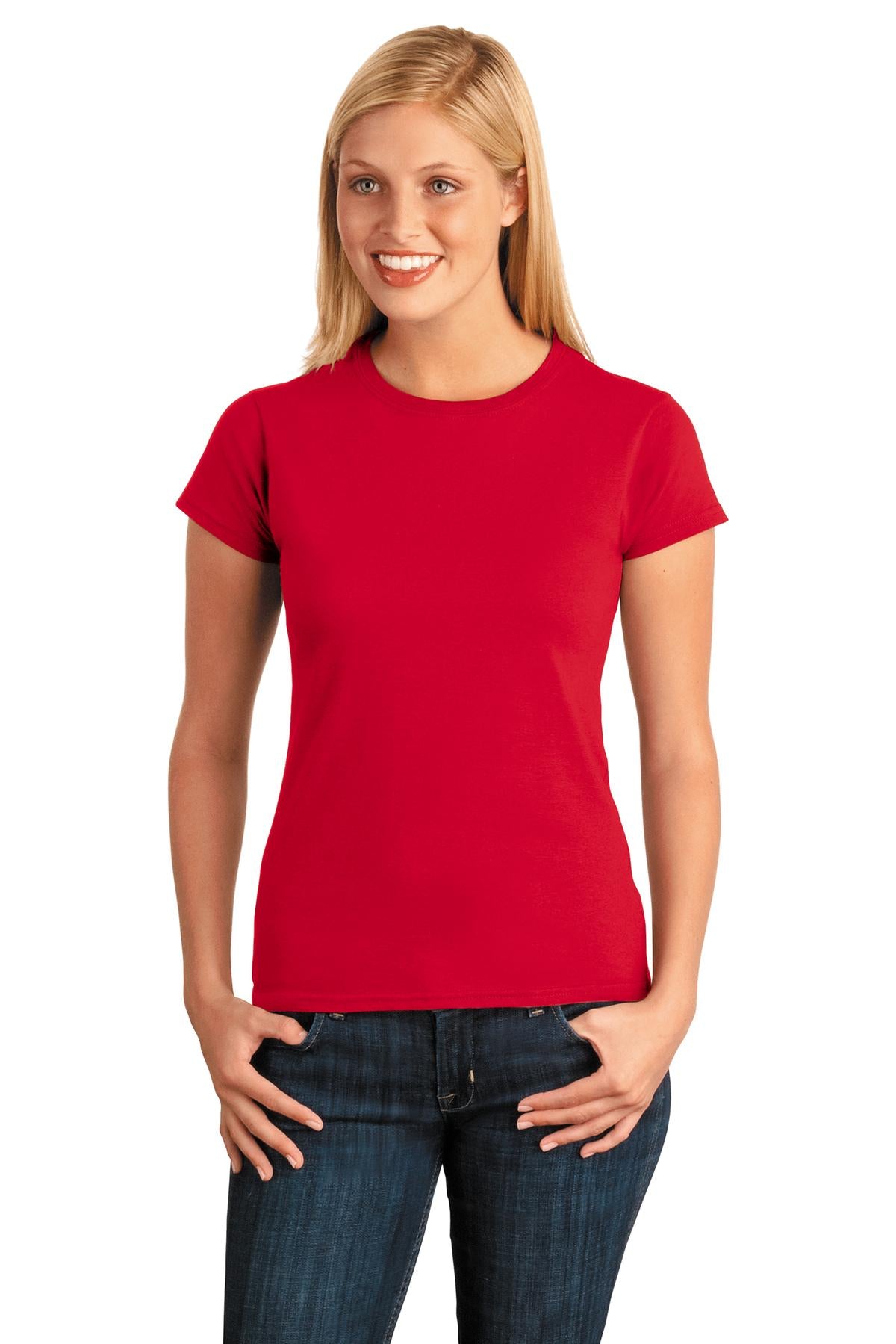 Custom Embroidered - Gildan Softstyle® Ladies T-Shirt. 64000L