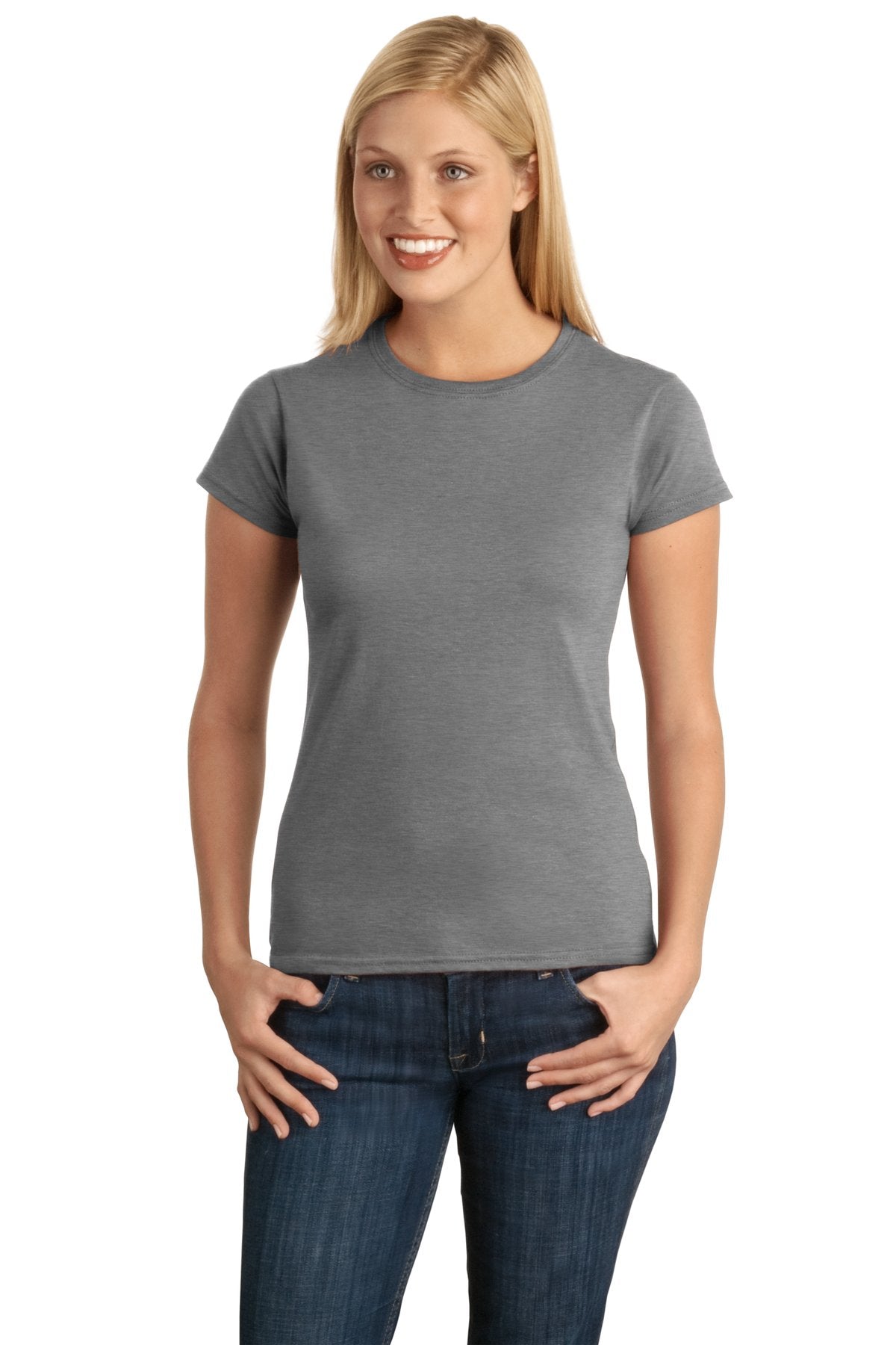 Custom Embroidered - Gildan Softstyle® Ladies T-Shirt. 64000L