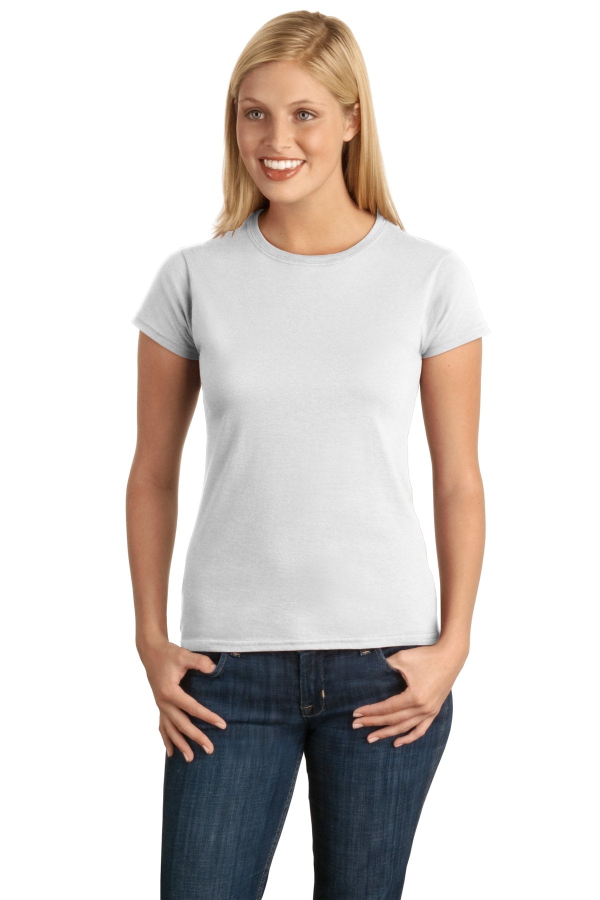 Custom Embroidered - Gildan Softstyle® Ladies T-Shirt. 64000L