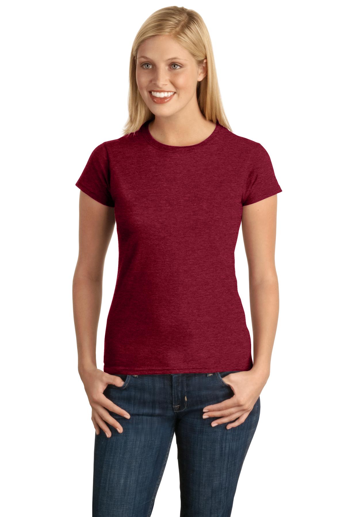 Custom Embroidered - Gildan Softstyle® Ladies T-Shirt. 64000L