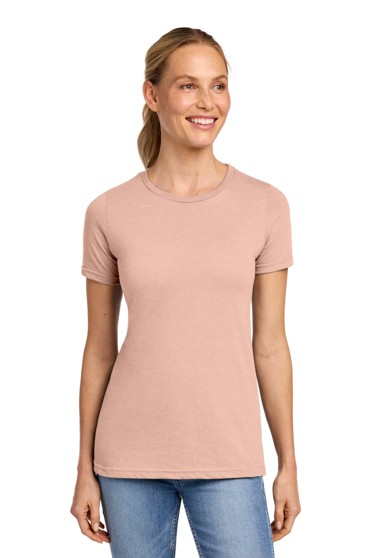 Custom Embroidered or DTF Printed - Gildan ®  Softstyle ®  Women's CVC T-Shirt 64001LCVC
