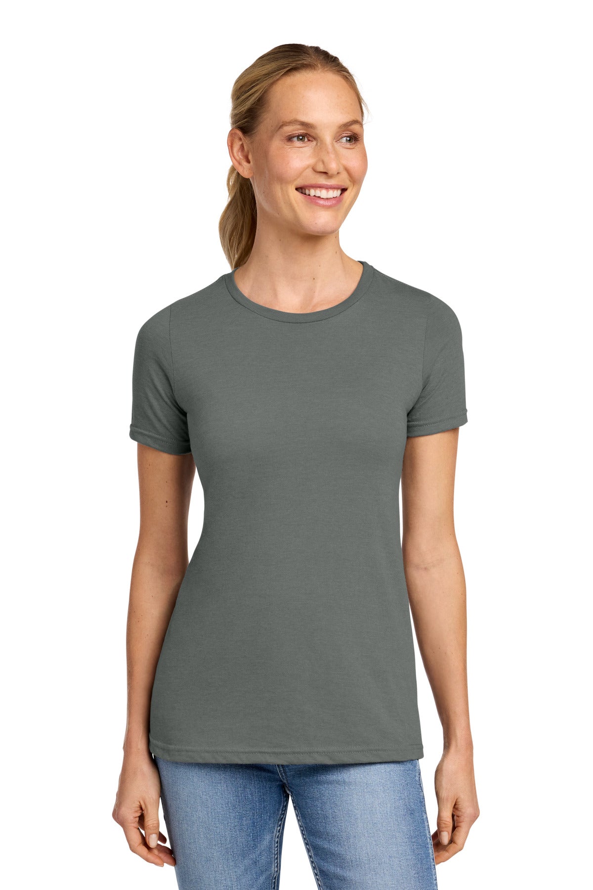 Custom Embroidered or DTF Printed - Gildan ®  Softstyle ®  Women's CVC T-Shirt 64001LCVC