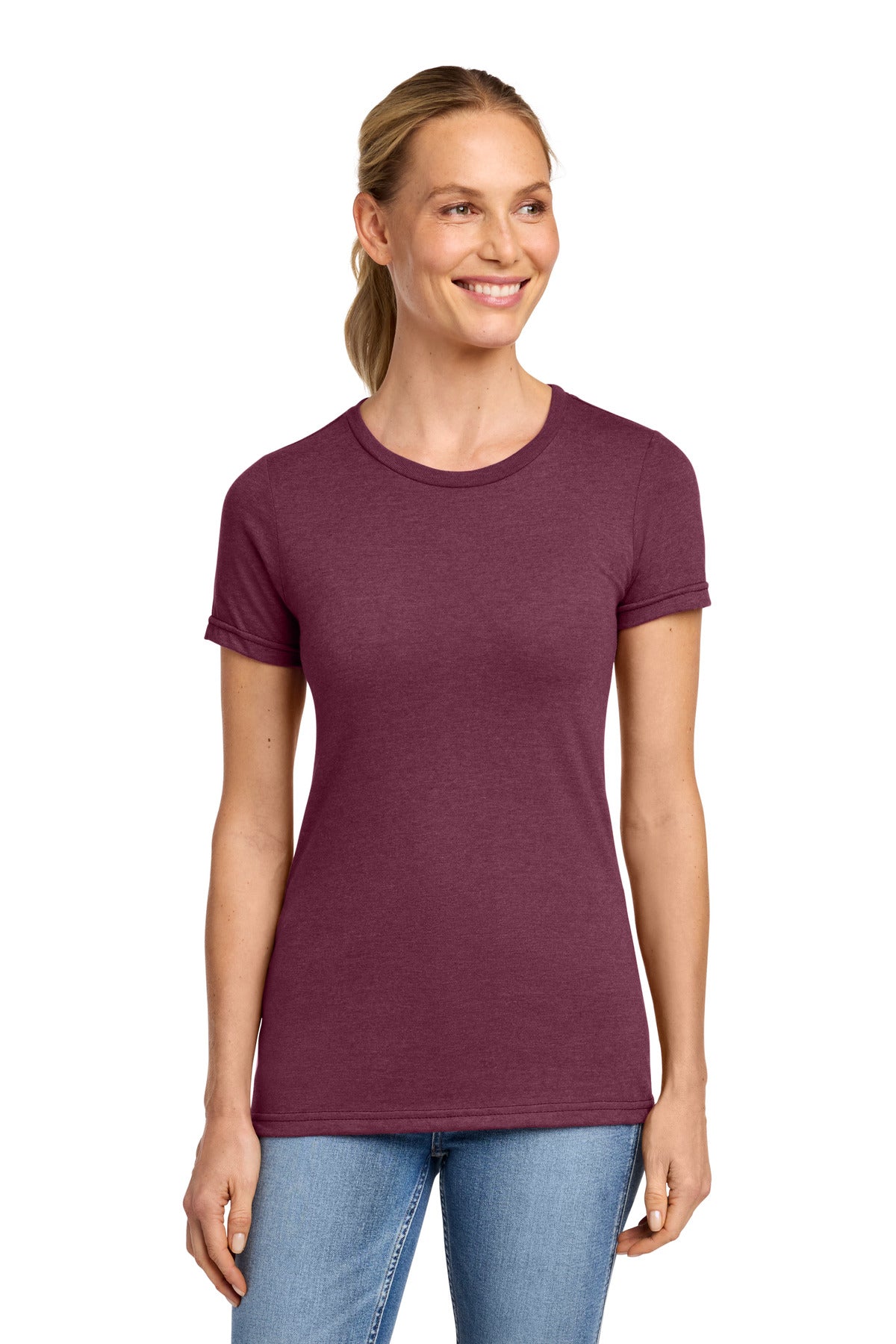 Custom Embroidered or DTF Printed - Gildan ®  Softstyle ®  Women's CVC T-Shirt 64001LCVC