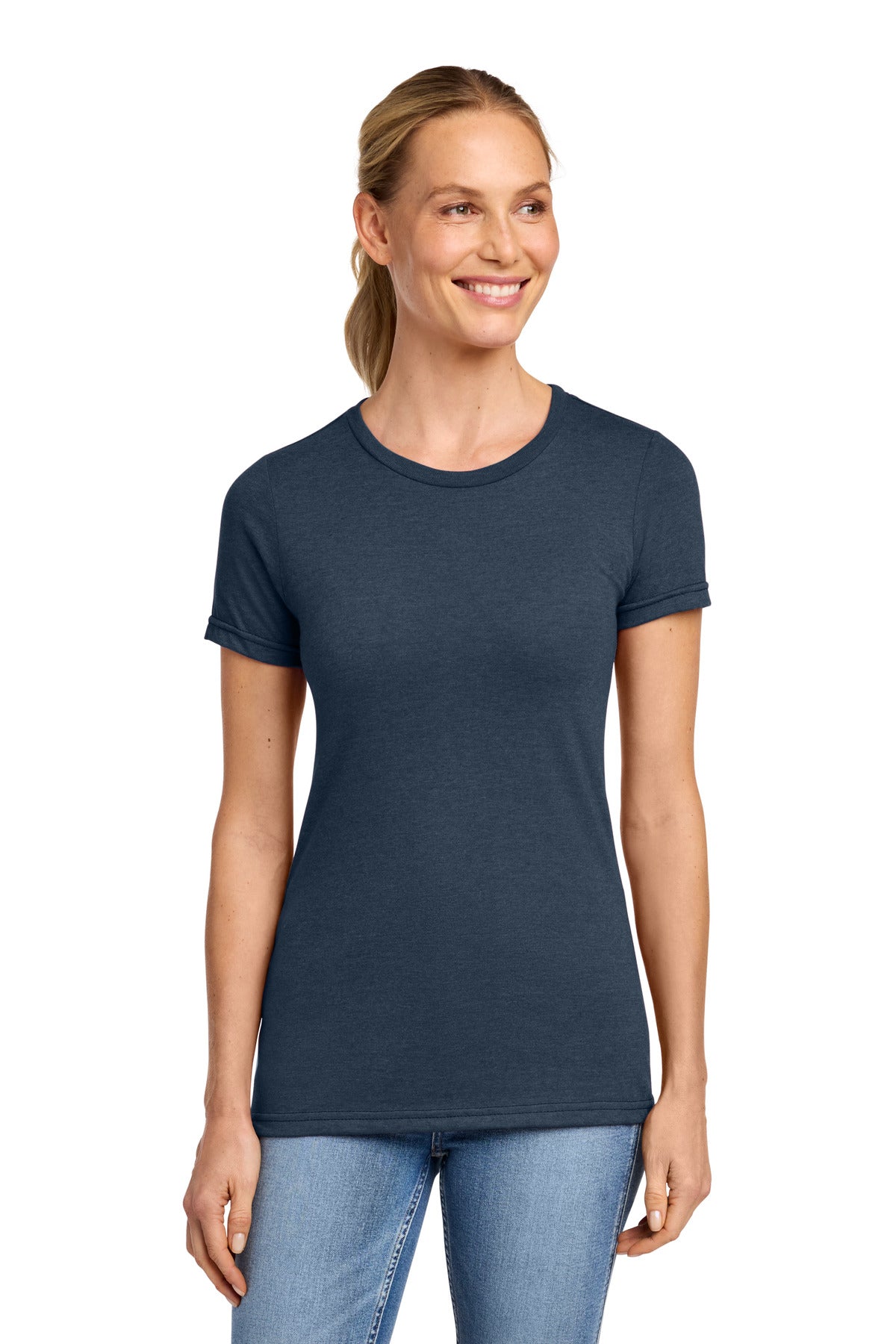 Custom Embroidered or DTF Printed - Gildan ®  Softstyle ®  Women's CVC T-Shirt 64001LCVC