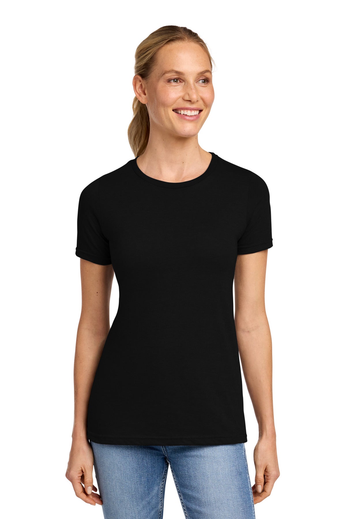 Custom Embroidered or DTF Printed - Gildan ®  Softstyle ®  Women's CVC T-Shirt 64001LCVC