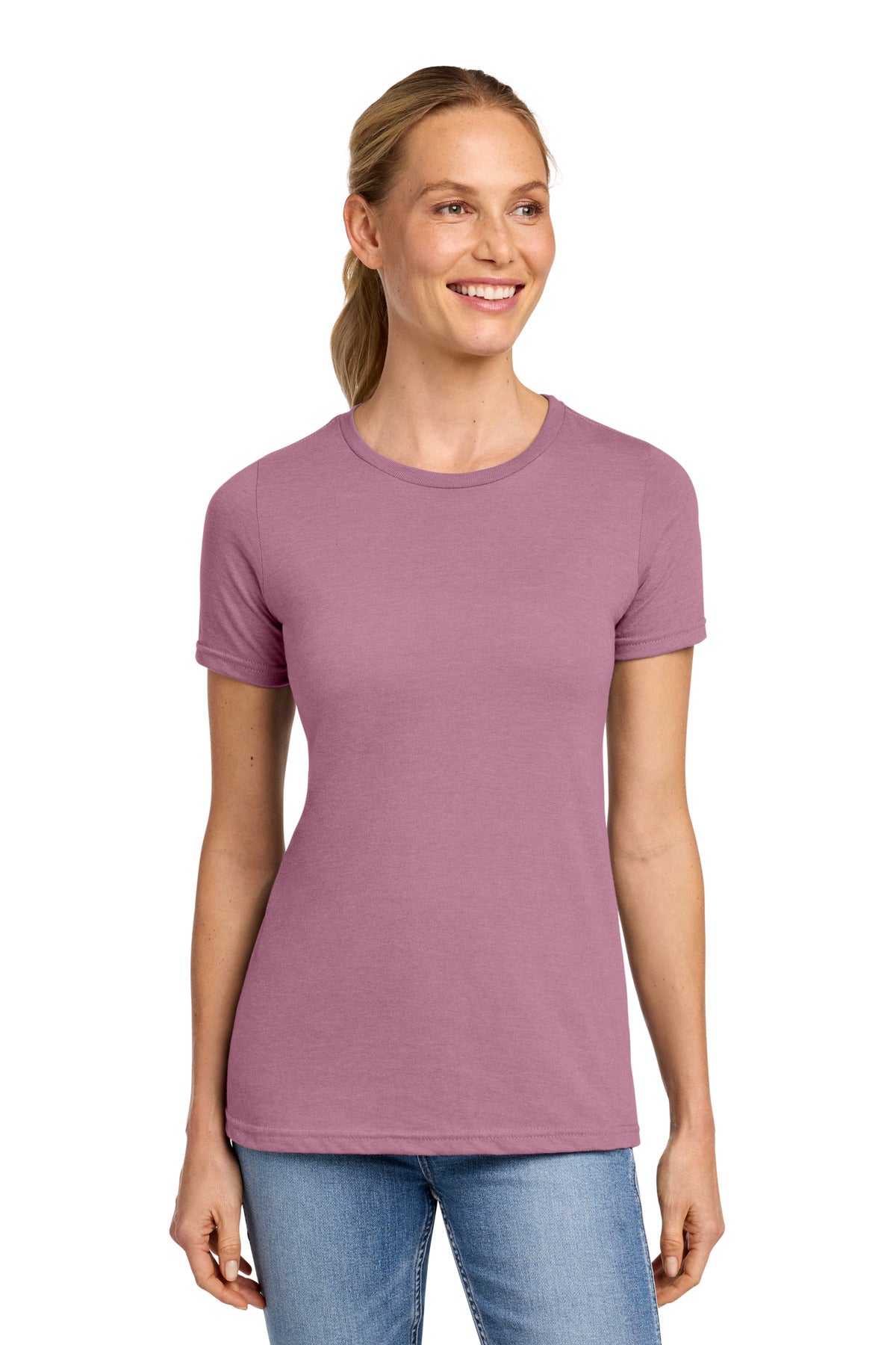 Custom Embroidered or DTF Printed - Gildan ®  Softstyle ®  Women's CVC T-Shirt 64001LCVC