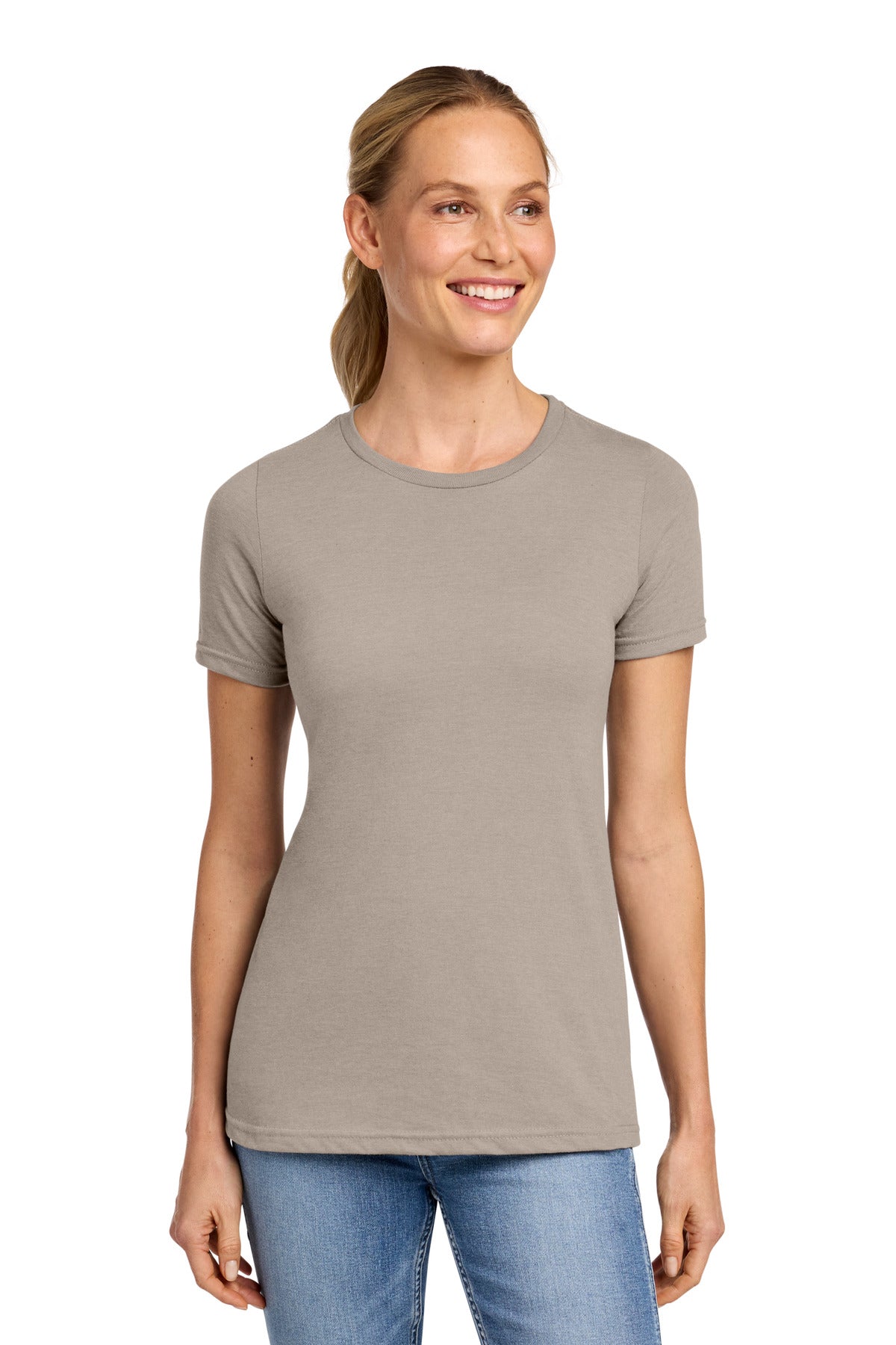 Custom Embroidered or DTF Printed - Gildan ®  Softstyle ®  Women's CVC T-Shirt 64001LCVC