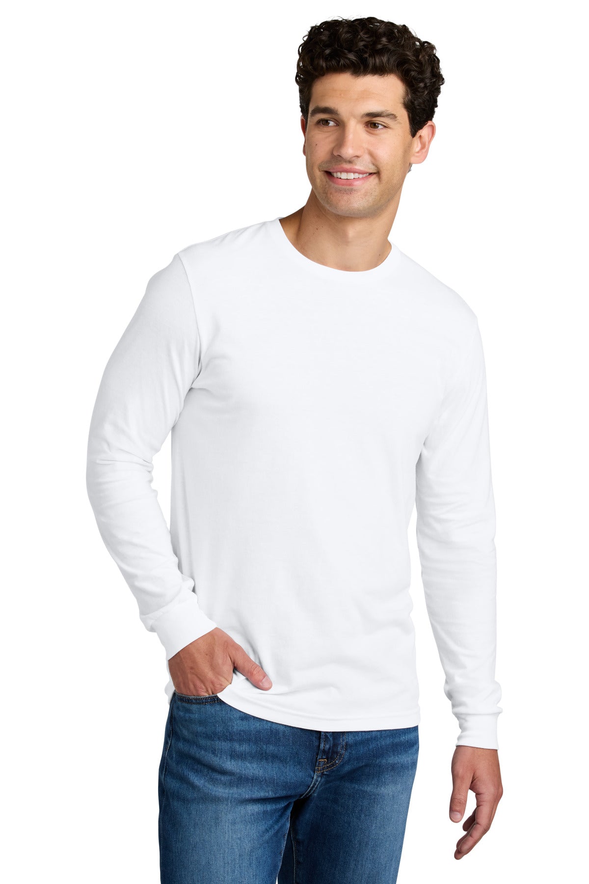 Custom Embroidered or DTF Printed - Gildan ®  Softstyle ®  CVC Long Sleeve Tee 64440CVC
