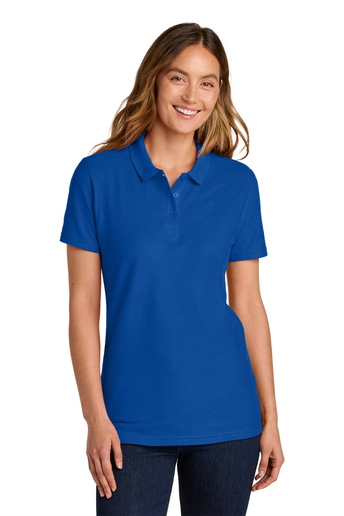 Custom Embroidered or DTF Printed - Gildan Softstyle ®  Women's Pique Polo 64800L