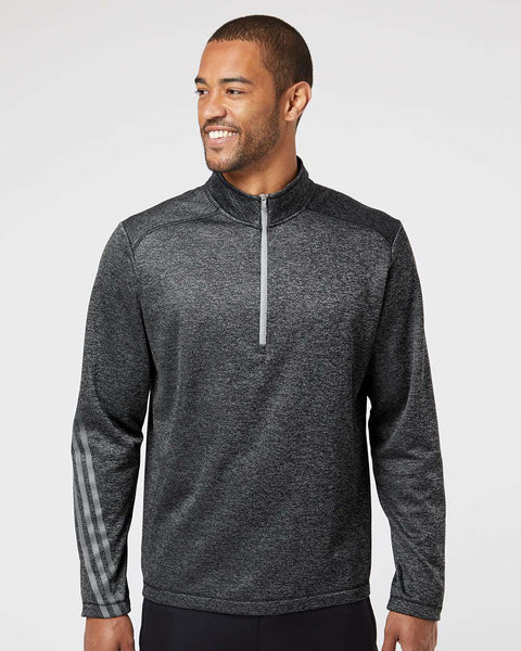 Custom Embroidery - Adidas - Brushed Terry Heathered Quarter-Zip Pullover - A284