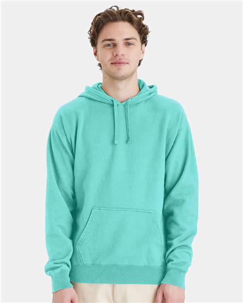 Custom Embroidered - ComfortWash by Hanes - Unisex Garment-Dyed Hooded Sweatshirt - Mint - GDH450
