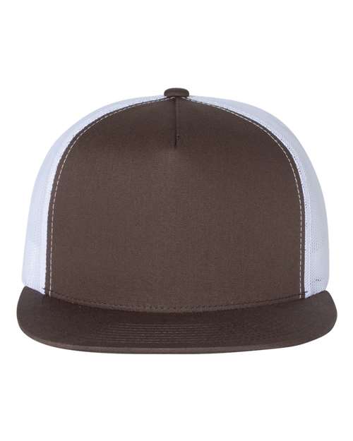 Custom Embroidered - YP Classics - Classic Five-Panel Trucker Cap - 6006
