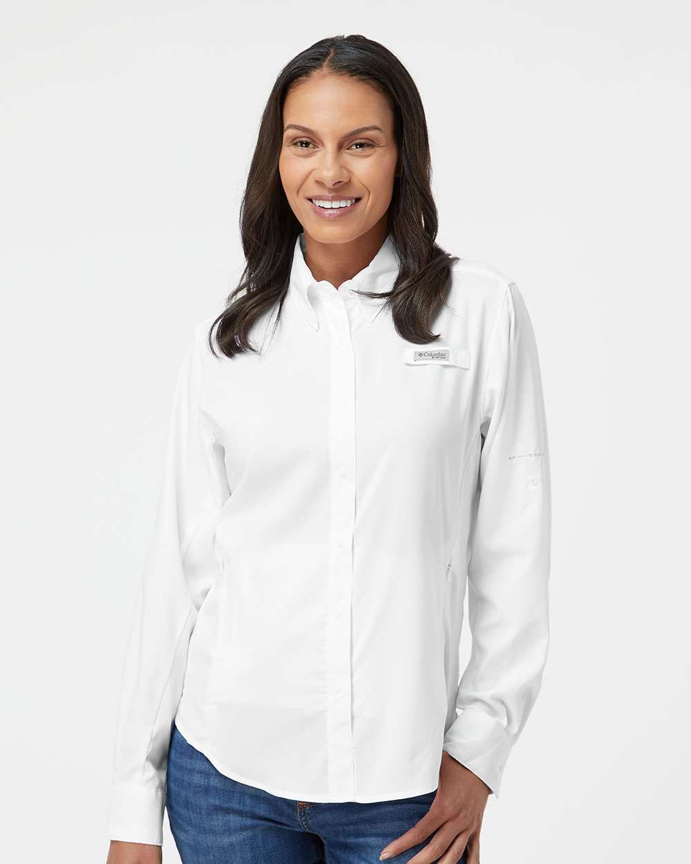 Custom Embroidery - Columbia - Women's PFG Tamiami™ II Long Sleeve Shirt - 127570