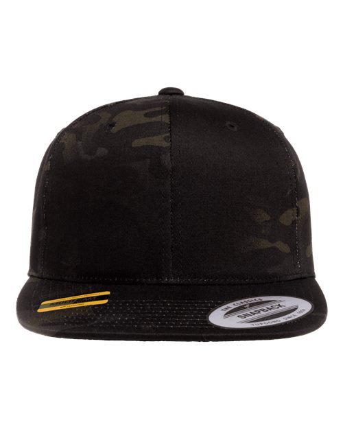 Custom Embroidered - YP Classics - Premium Flat Bill Snapback Cap - 6089M