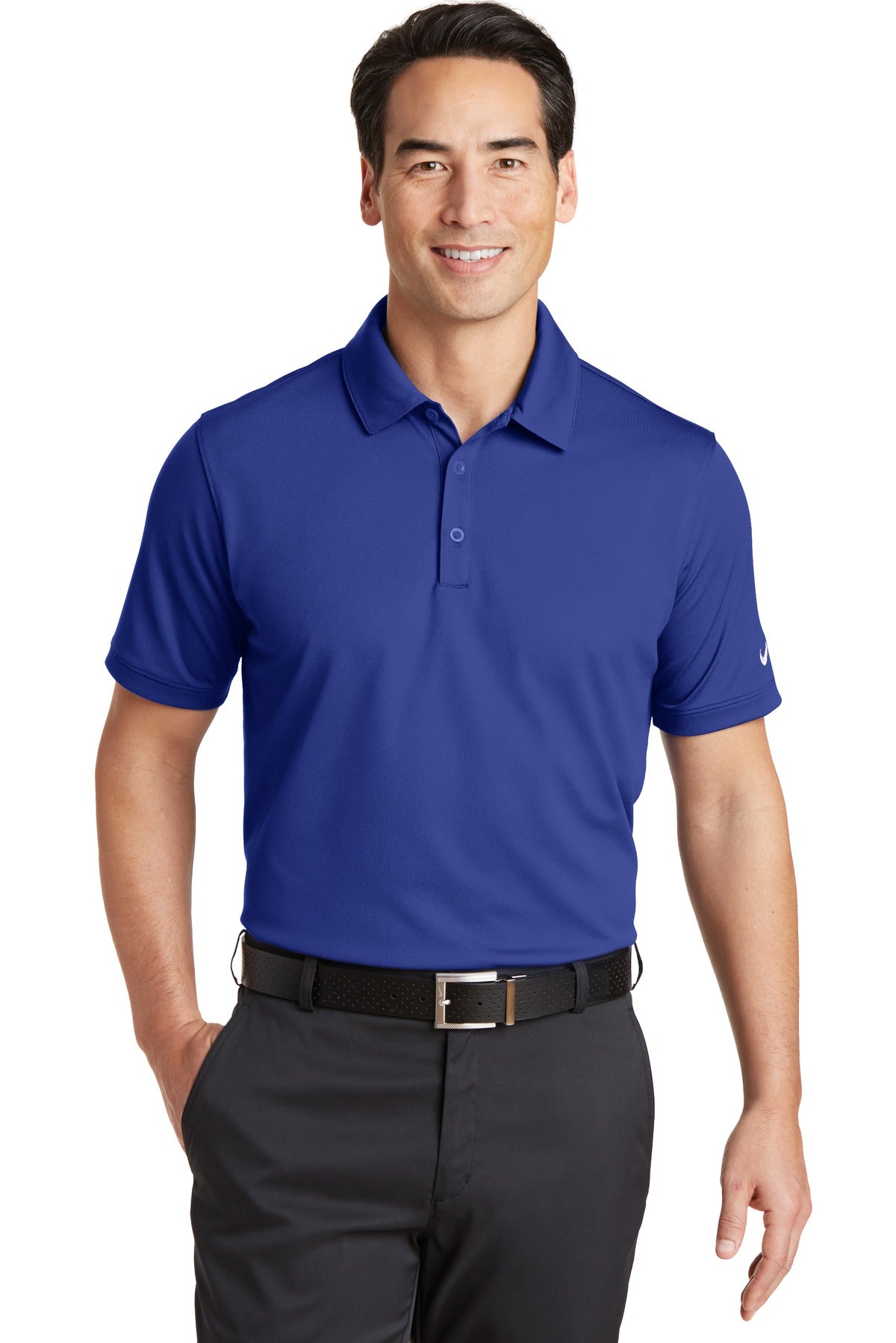 Custom Embroidered - Nike Dri-FIT Solid Icon Pique Modern Fit Polo.  746099