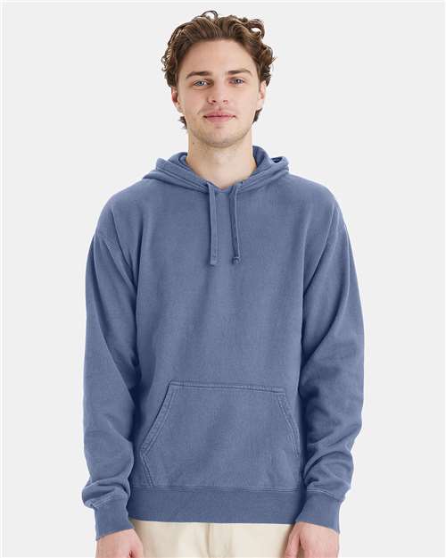 Custom Embroidered - ComfortWash by Hanes - Unisex Garment-Dyed Hooded Sweatshirt - Saltwater - GDH450