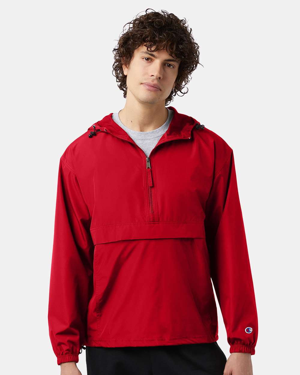 大学 兄弟割引 Custom Embroidered - Champion - Hooded Packable Quarter-Zip トップス