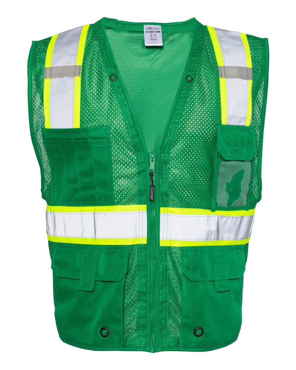 Custom Embroidery - Kishigo - EV Series® Enhanced Visibility Multi-Pocket Mesh Vest - B100-111