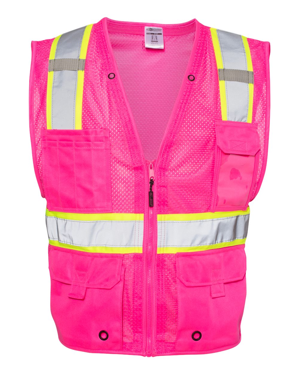 Custom Embroidery - Kishigo - EV Series® Enhanced Visibility Multi-Pocket Mesh Vest - B100-111