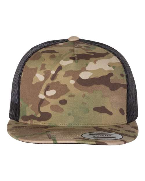Custom Embroidered - YP Classics - Classic Five-Panel Trucker Cap - 6006