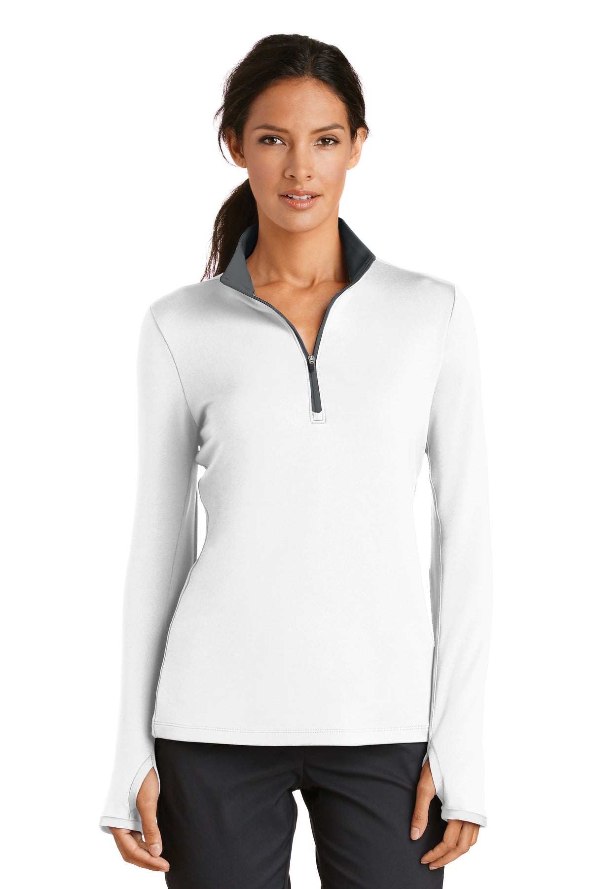 Custom Embroidered - Nike Women's Dri-FIT Stretch 1/2-Zip Cover-Up. 779796