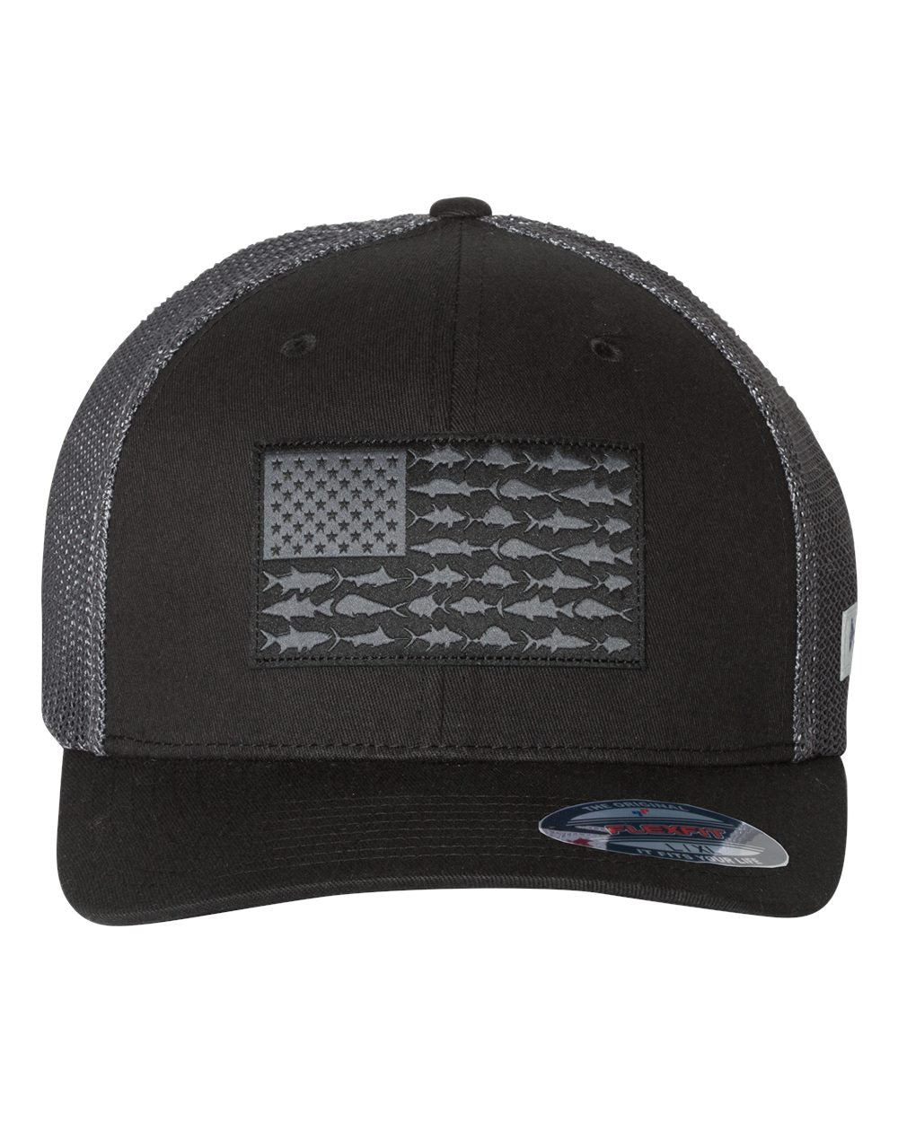 Custom Embroidery - Columbia - PFG Fish Flag Mesh™ Flexfit® Cap - 183681