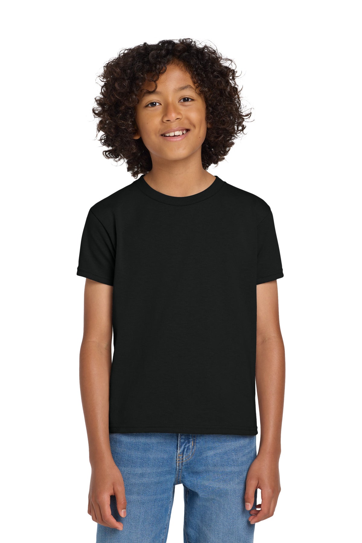 Custom Embroidered or DTF Printed - Gildan ®  Youth DryBlend ®  50 Cotton/50 Poly T-Shirt.  8000B