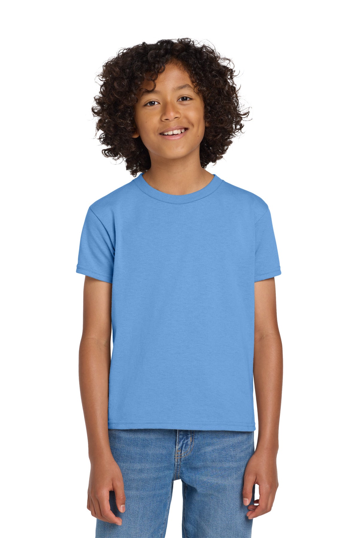 Custom Embroidered or DTF Printed - Gildan ®  Youth DryBlend ®  50 Cotton/50 Poly T-Shirt.  8000B