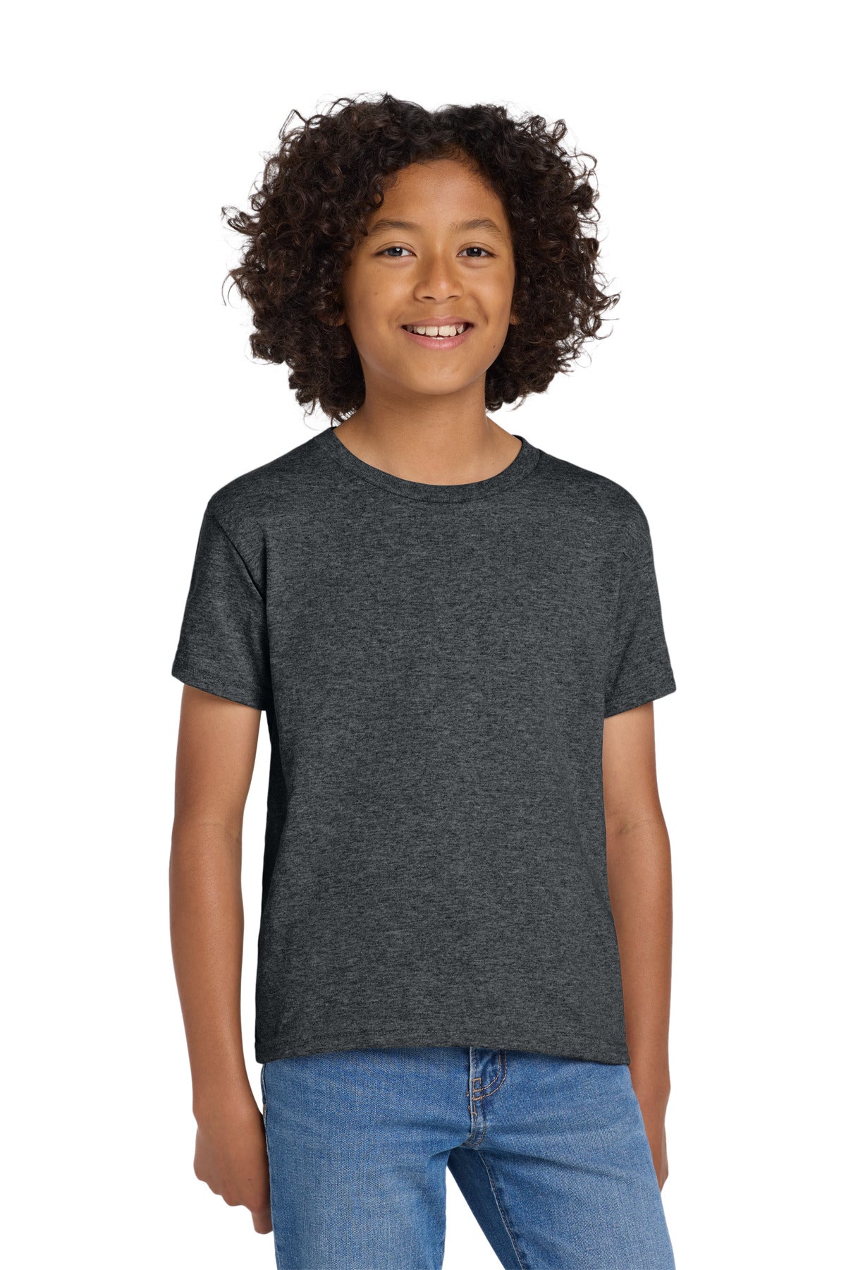 Custom Embroidered or DTF Printed - Gildan ®  Youth DryBlend ®  50 Cotton/50 Poly T-Shirt.  8000B