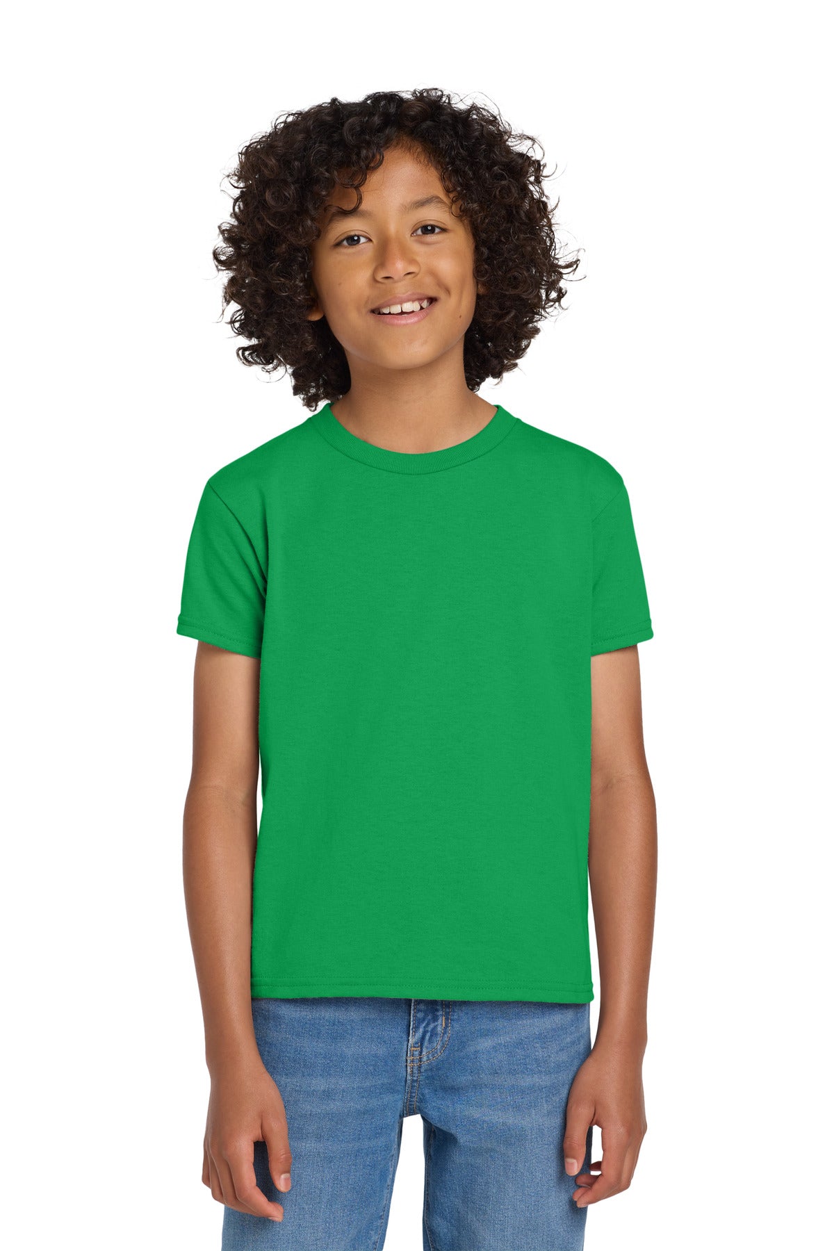 Custom Embroidered or DTF Printed - Gildan ®  Youth DryBlend ®  50 Cotton/50 Poly T-Shirt.  8000B