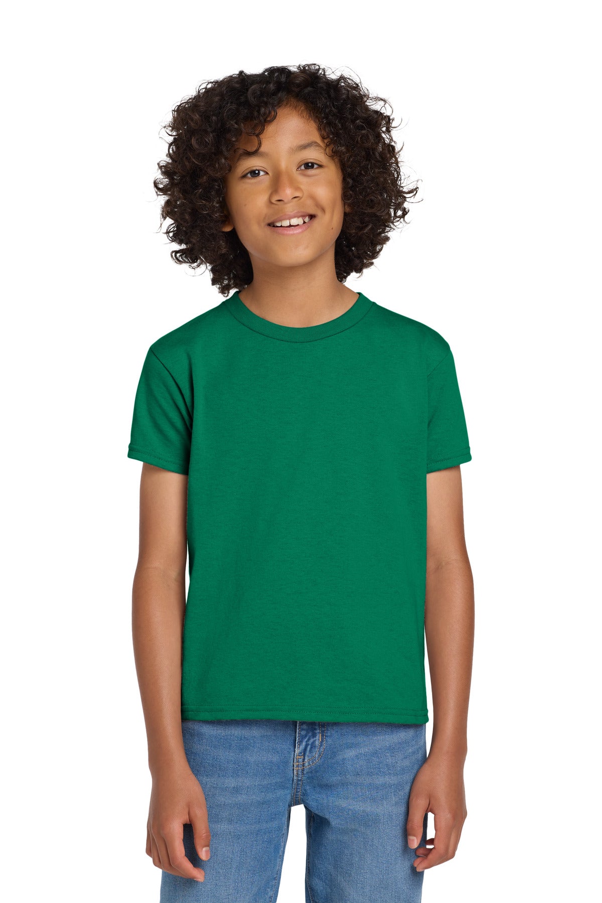 Custom Embroidered or DTF Printed - Gildan ®  Youth DryBlend ®  50 Cotton/50 Poly T-Shirt.  8000B