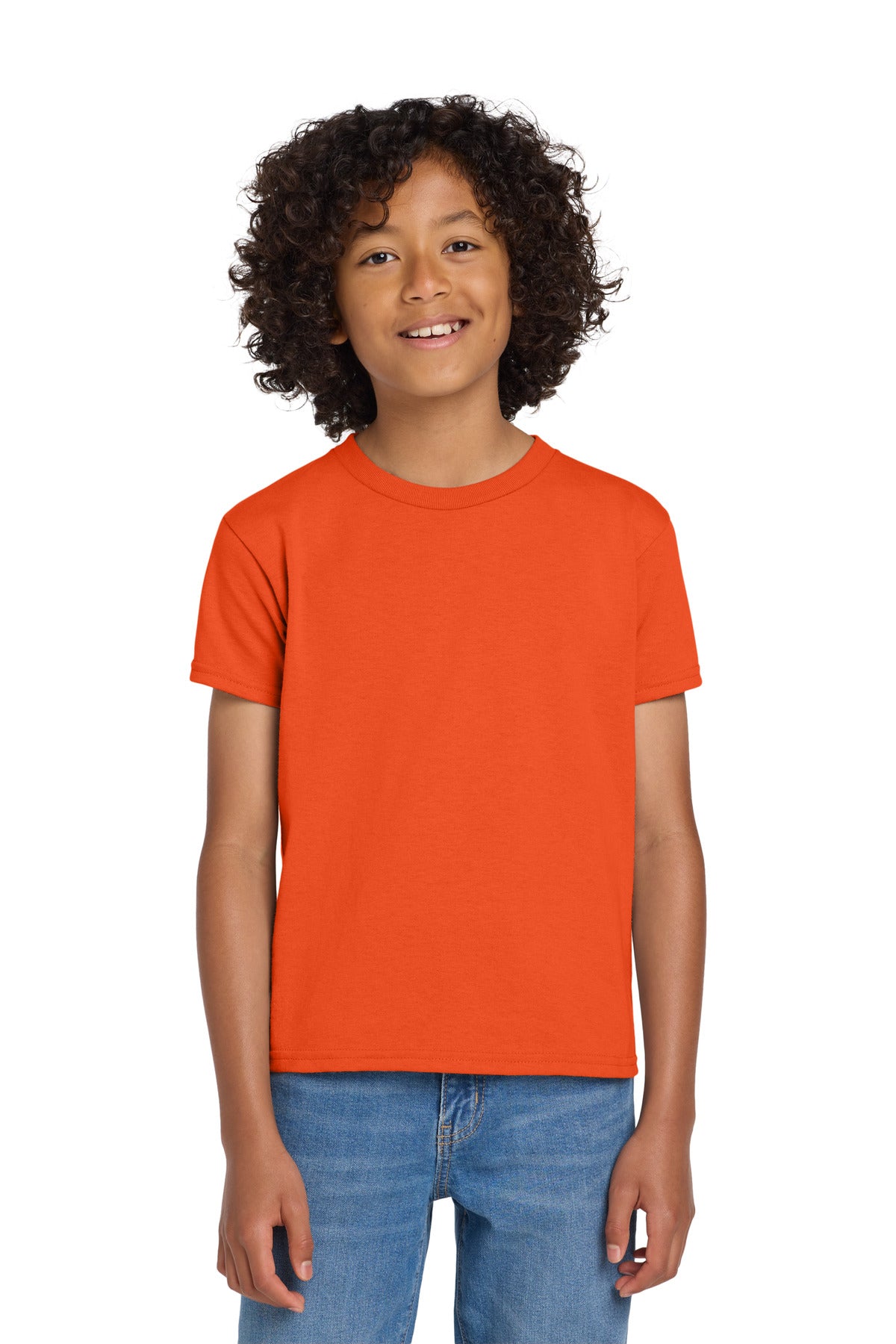 Custom Embroidered or DTF Printed - Gildan ®  Youth DryBlend ®  50 Cotton/50 Poly T-Shirt.  8000B