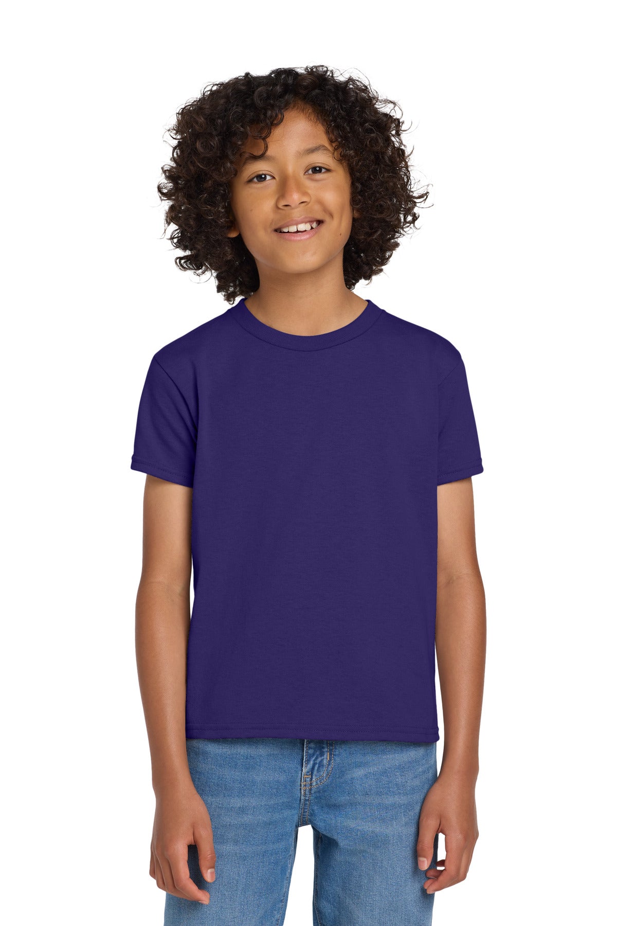 Custom Embroidered or DTF Printed - Gildan ®  Youth DryBlend ®  50 Cotton/50 Poly T-Shirt.  8000B