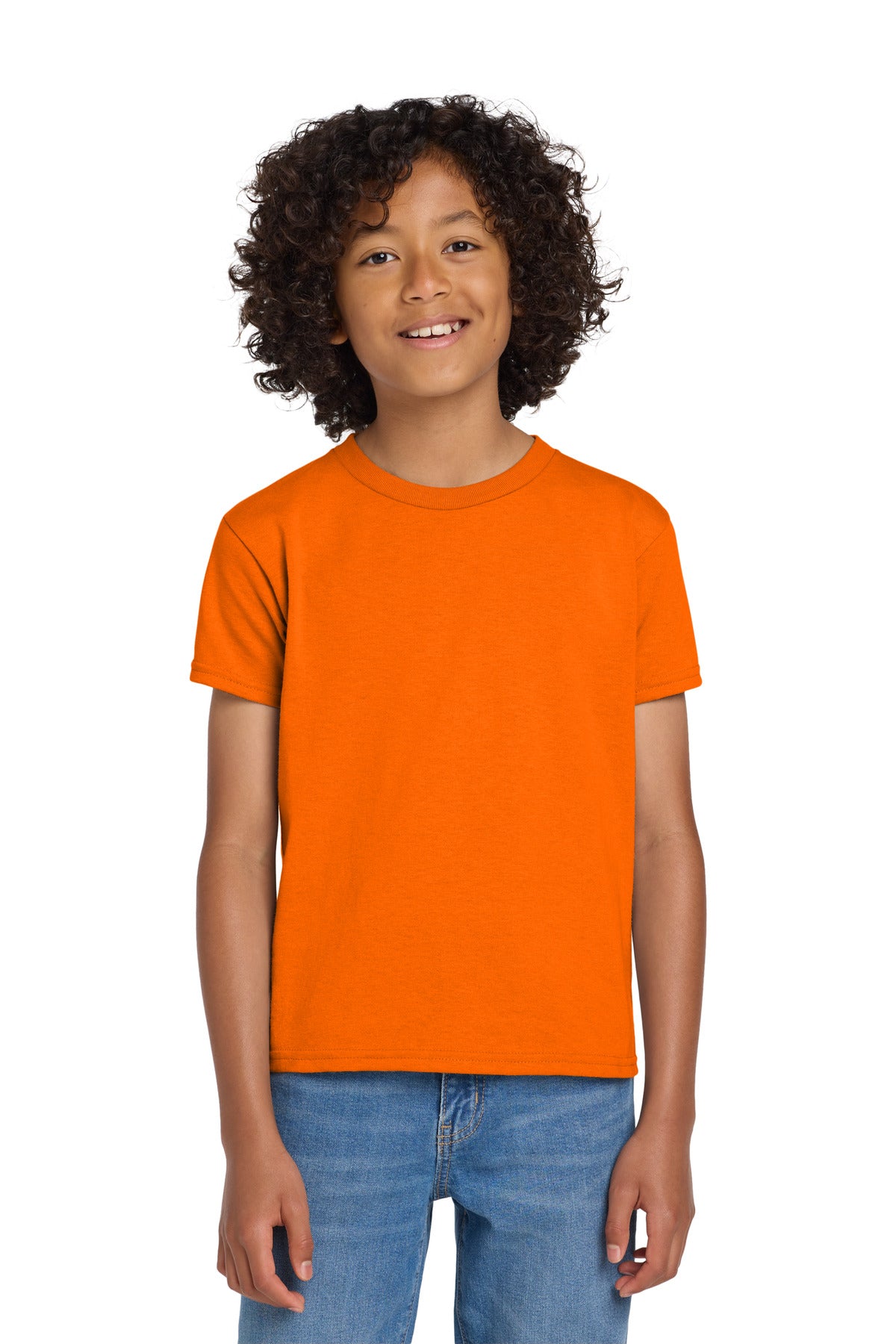 Custom Embroidered or DTF Printed - Gildan ®  Youth DryBlend ®  50 Cotton/50 Poly T-Shirt.  8000B