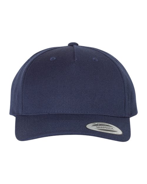 Custom Embroidered - YP Classics - Premium Five-Panel Curved Bill Snapback Cap - 5789M