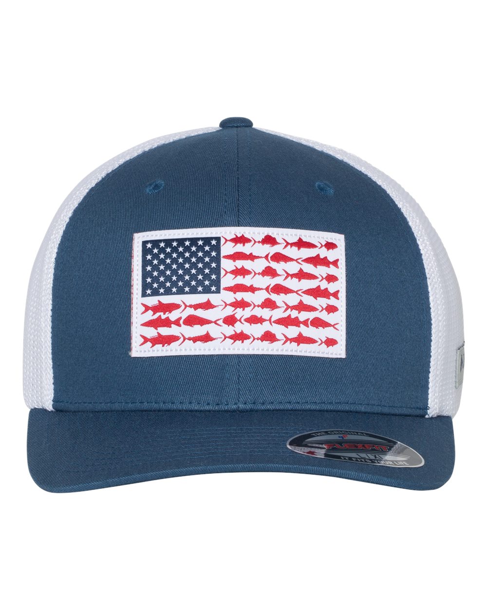 Custom Embroidery - Columbia - PFG Fish Flag Mesh™ Flexfit® Cap - 183681