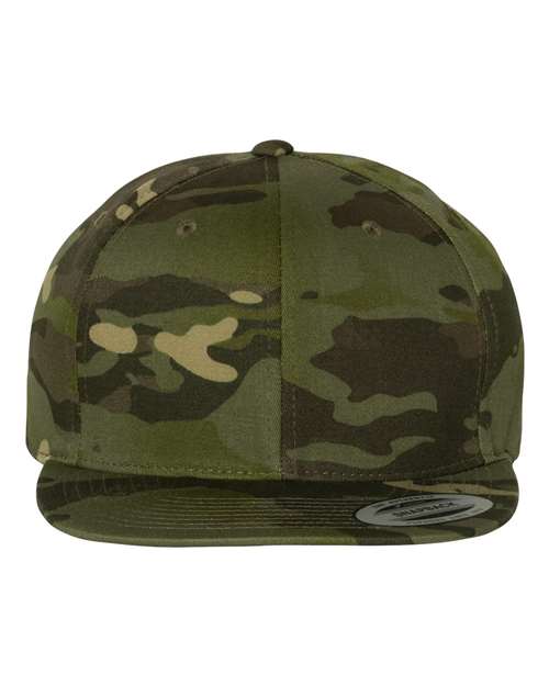 Custom Embroidered - YP Classics - Premium Flat Bill Snapback Cap - 6089M