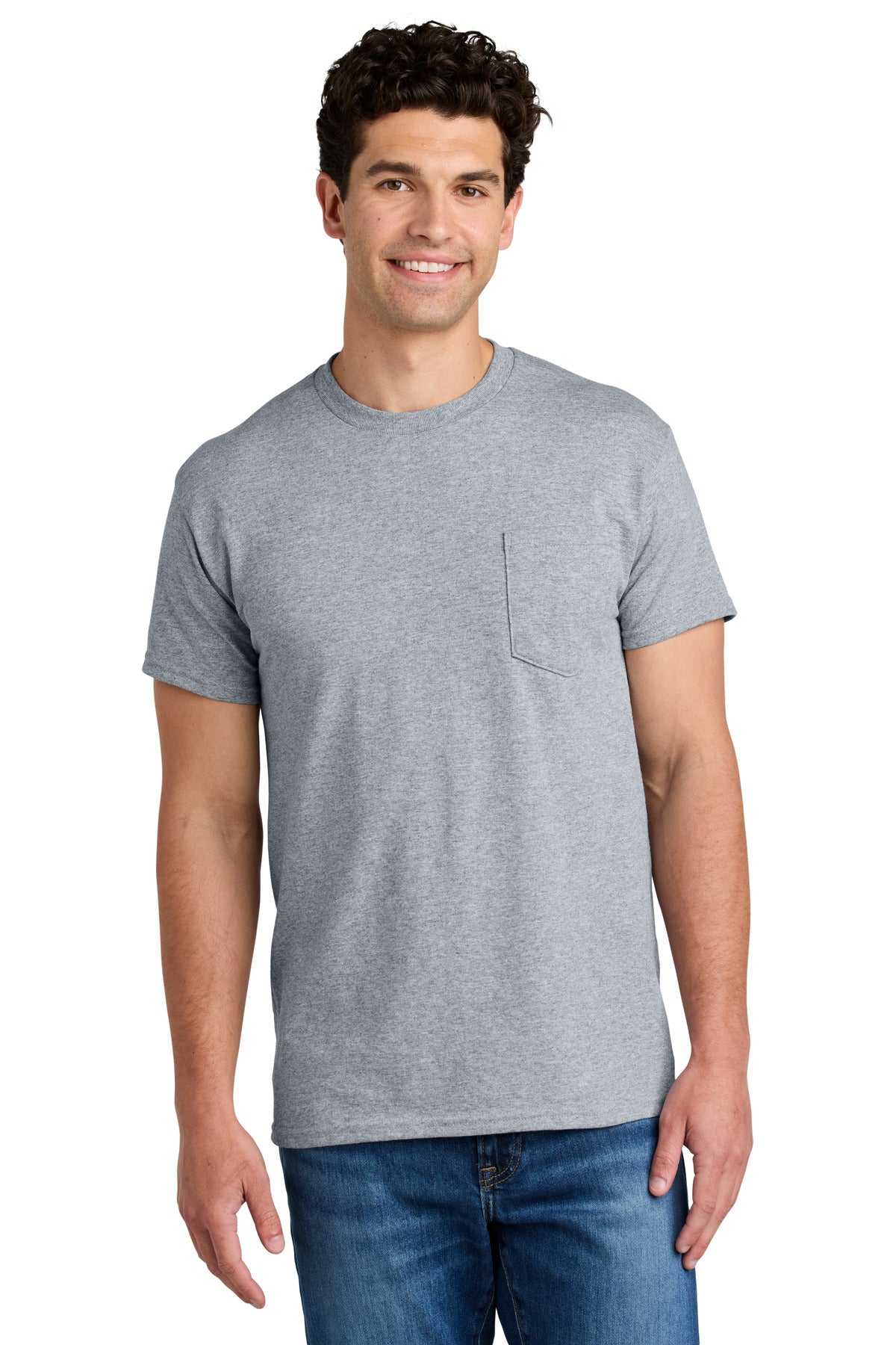 Custom Embroidered or DTF Printed - Gildan ®  - DryBlend ®  50 Cotton/50 Poly Pocket T-Shirt. 8300