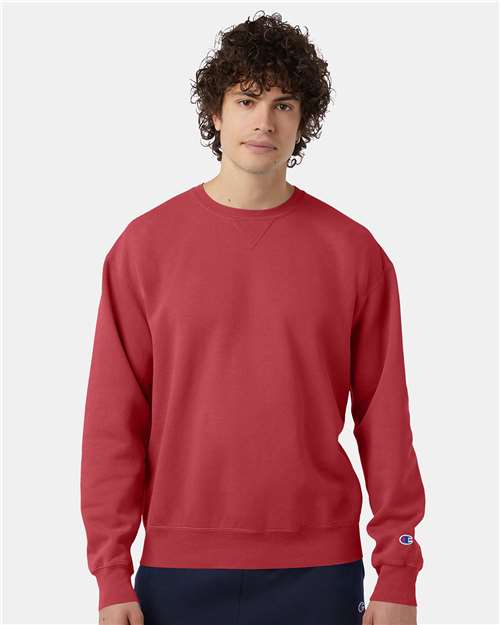 Custom Embroidered - Champion - Garment-Dyed Crewneck Sweatshirt - CD400