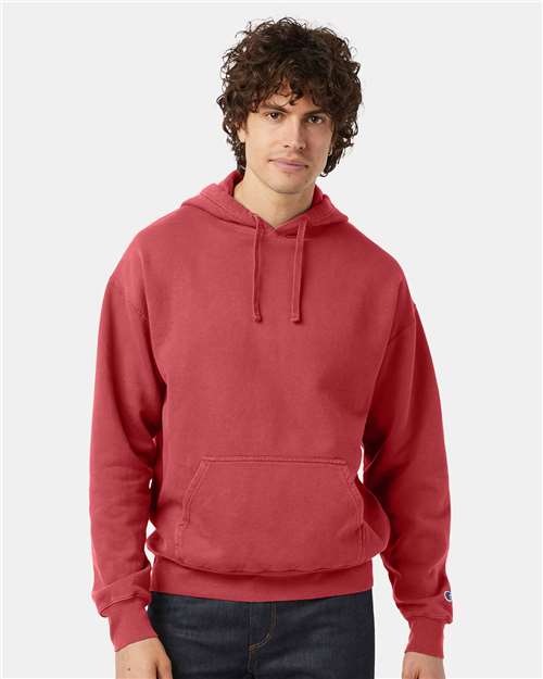 Custom Embroidered - Champion - Garment-Dyed Hooded Sweatshirt - CD450