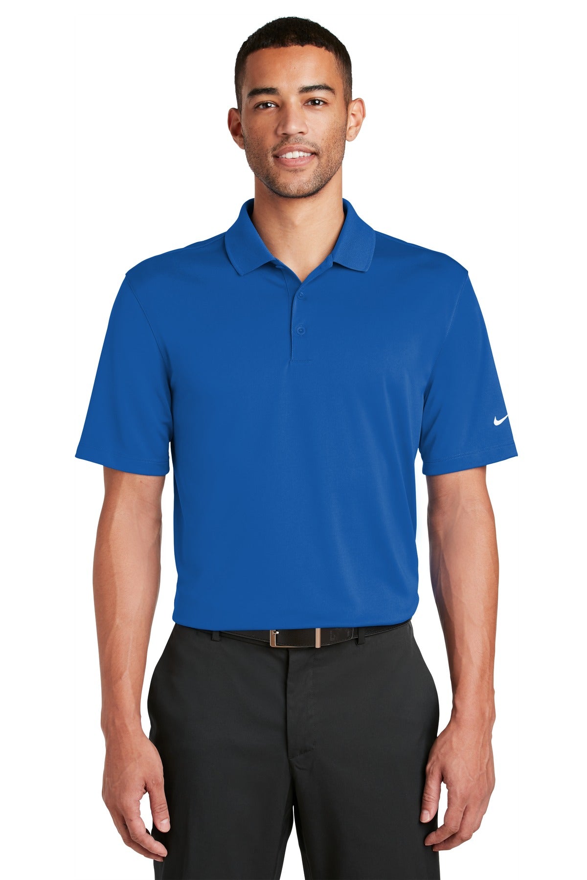 Custom Embroidered - Nike Dri-FIT Classic Fit Players Polo with Flat Knit Collar. 838956