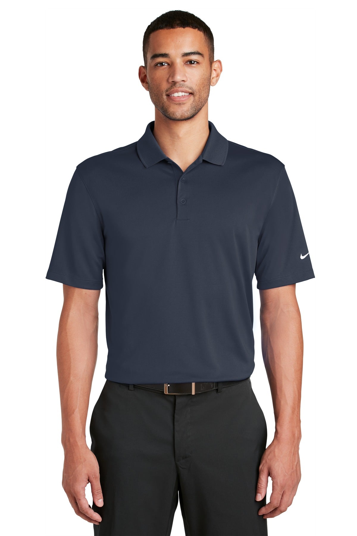 Custom Embroidered - Nike Dri-FIT Classic Fit Players Polo with Flat Knit Collar. 838956