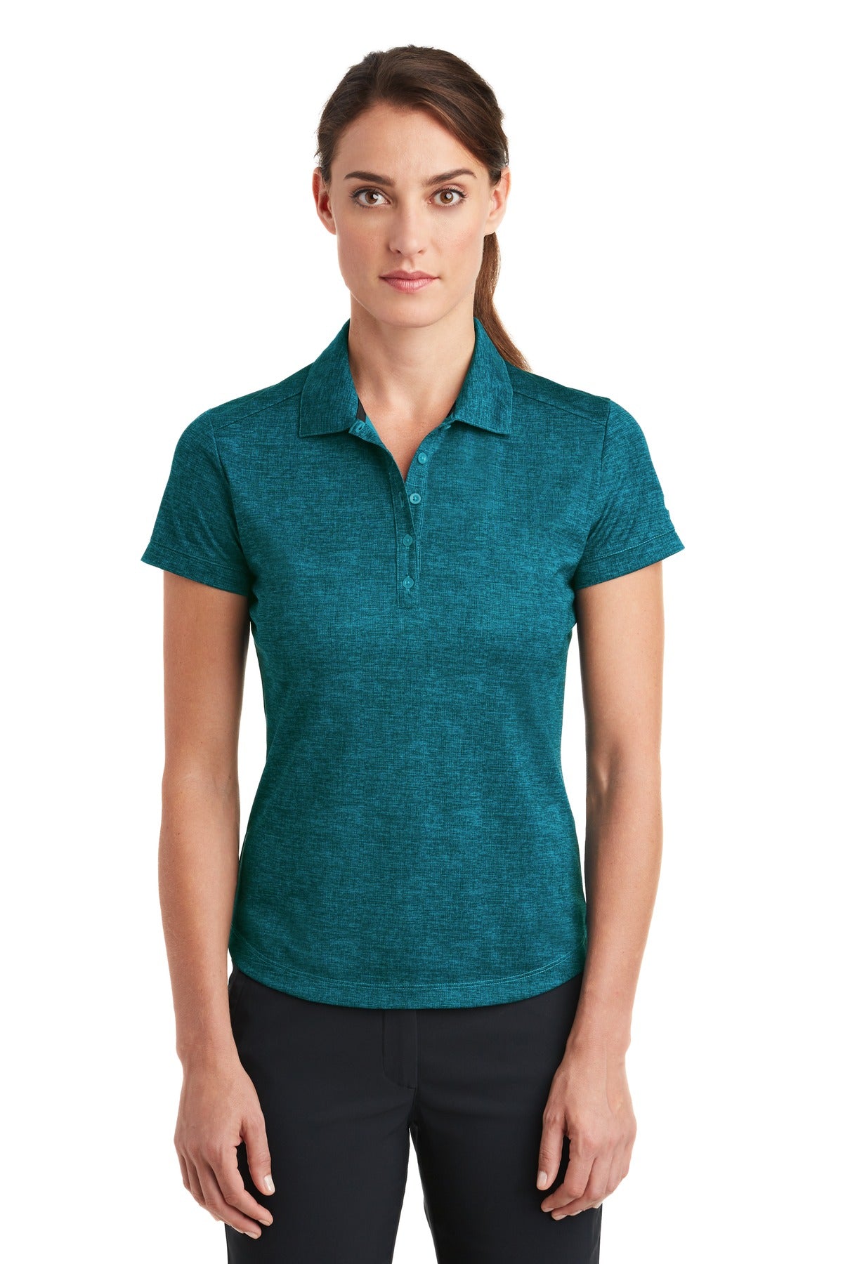 Custom Embroidered - Nike Ladies Dri-FIT Crosshatch Polo. 838961