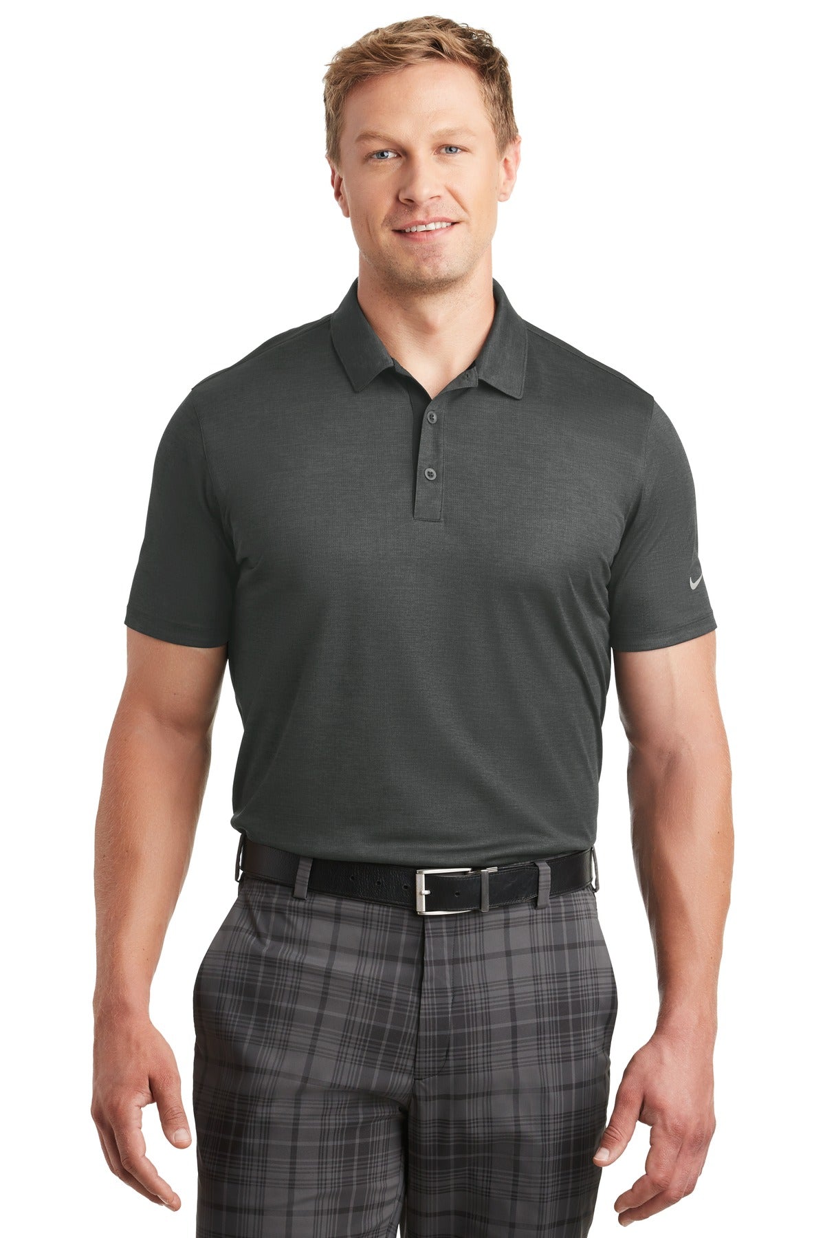 Custom Embroidered - Nike Dri-FIT Crosshatch Polo. 838965