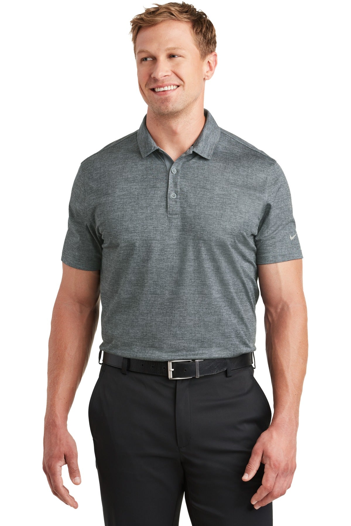 Custom Embroidered - Nike Dri-FIT Crosshatch Polo. 838965