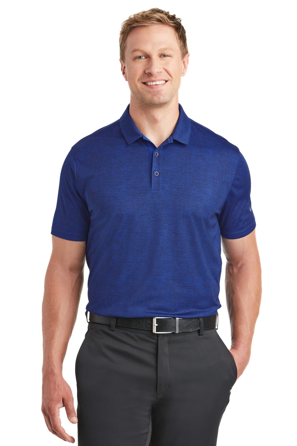 Custom Embroidered - Nike Dri-FIT Crosshatch Polo. 838965